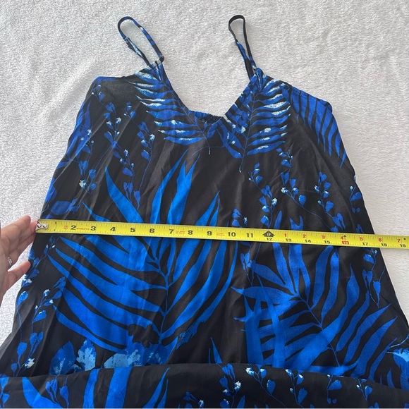 NWOT Boho Me Leaf Printed Hi-Lo Flounce Hem Dress Size Small - Picture 4 of 9